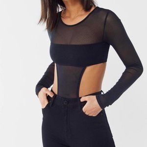out from under scandalous mesh long sleeve bodysuit